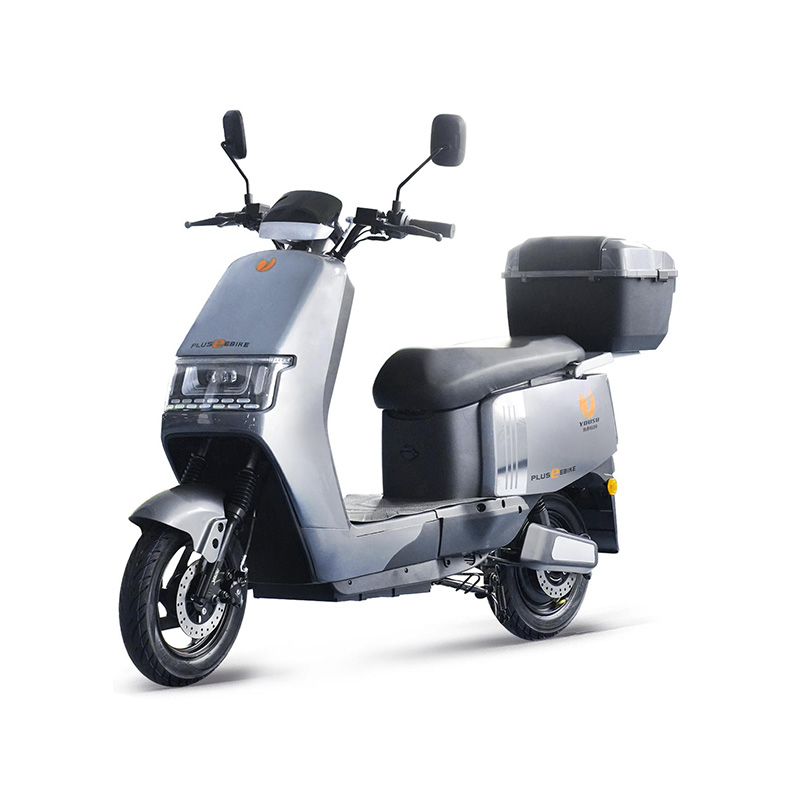 How does the braking system on the High-End Electric Scooter perform under repeated high-speed stops?